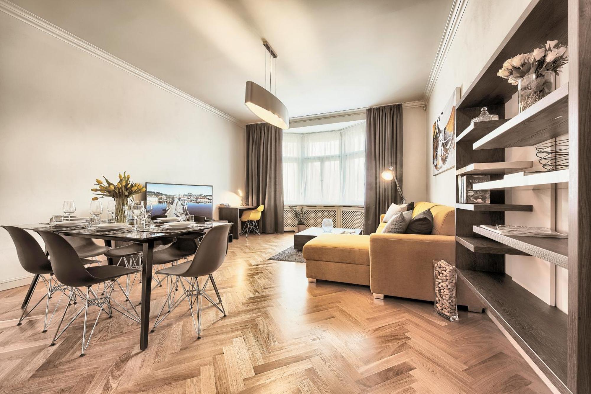 Milosrdnych Apartments Prag Zimmer foto